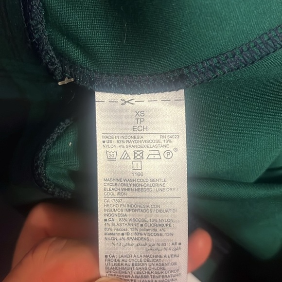 Old Navy Women's Stevie Ponte Knit Stretch Pants Leggings Blackwatch Plaid XS - Picture 4 of 4